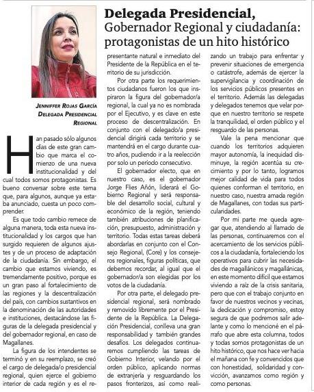 “Delegada presidencial, Gobernador regional y ciudadanía: protagonistas de un hito histórico”