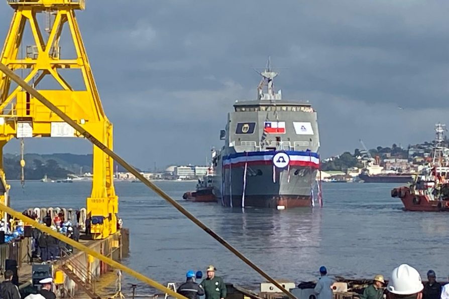Presidente José Antonio Kast encabeza la botadura del buque multipropósito “Magallanes” construido en ASMAR Talcahuano